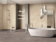 600x600mmの贅沢な浴室のセラミック タイルの深いあずき色の耐久のシャワーの装飾