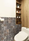 造る花パターン300 x 300mmの浴室のセラミック タイル