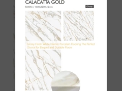 光沢仕上げの白い内装用磁器床材 - エレガントで耐久性のある床に最適