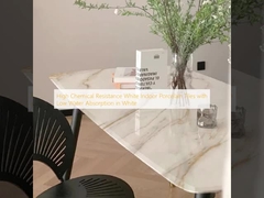 高化学耐性 白色室内ポルセランタイル 低水吸収性