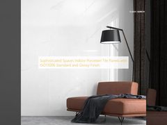 洗練された空間 室内 ポーセランタイル パネル ISO13006 標準と光沢のある仕上げ