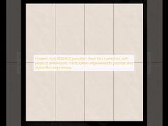 モダンなスタイルの 800x800 の磁器床タイルと、製品寸法 7501500mm を組み合わせた、スタイリッシュな床材オプションを提供するように設計されています。