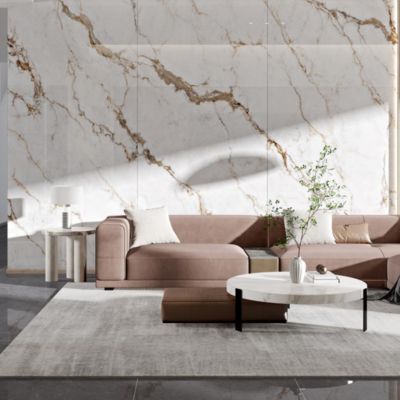 1200×2700mm 室内ポルセランタイル 容易なメンテナンスのための高い汚れ耐性