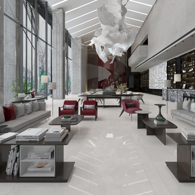 セメントバックボード対応 800x800 磁器床タイル 長方形 モダンな美的魅力を備えた床面を提供