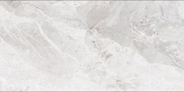 磨かれた艶をかけられた完全なボディ磁器の600x1200mmの薄い灰色色を床タイル
