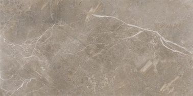 ブラウン色の大理石の一見の浴室の床タイルの化学抵抗力がある