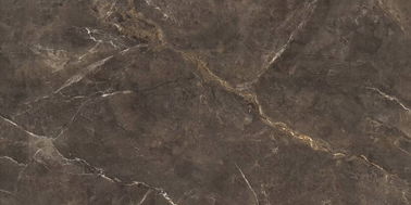 ブラウンの陶磁器の床タイルおよび大判カメラの磁器階段は900*1800mmの耐久財の厚さ10mm Mordernの磁器のタイルをタイルを張る
