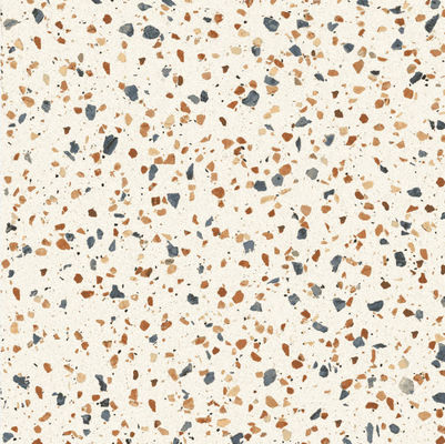 ベージュ組合せのTerrazzoの床タイルは60X60CM屋内テーブルの台所カウンタートップの平板をセメントで接合している